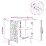 vidaXL Meuble sous Lavabo de Salle de Bain Marron 62 x 33 x 58 cm