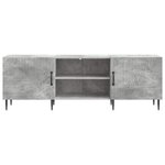 vidaXL Meuble TV Gris béton 150 x 31 x 50 cm Bois d'ingénierie