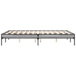 vidaXL Cadre de lit sans matelas sonoma gris 140x190 cm