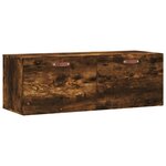 vidaXL Armoire murale Chêne fumé 100x36 5x35 cm Bois d'ingénierie
