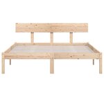 vidaXL Cadre de lit bois de pin massif 135x190 cm double
