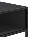 vidaXL Table console noir 90x35x80 cm bois d'ingénierie