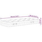 vidaXL Matelas à ressorts bonnell moyen 90x190 cm