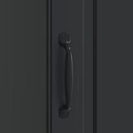vidaXL Cabinet de chevet Noir 43 x 34 5 x 47 cm Bois d'ingénierie