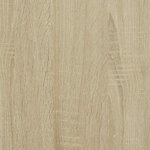 vidaXL Meuble TV chêne sonoma 61x40x46 cm bois d'ingénierie et métal