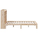 vidaXL Lit bibliothèque sans matelas 140x200 cm bois massif de pin