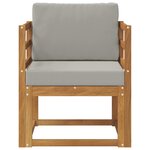 vidaXL Canapé d’extérieur Bois d'acacia massif et polyester