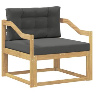 vidaXL Sofa de milieu extérieur Polyester Blanc