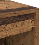 vidaXL Bureau avec rangement en bois vieilli