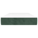 vidaXL Matelas de lit à ressorts ensachés fermeté moyenne Vert foncé 90x190x20 cm