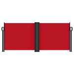 vidaXL Auvent latéral rétractable rouge 100x1000 cm