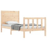 vidaXL Cadre de lit sans matelas bois de pin massif