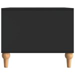 vidaXL Table basse Noir 90 x 50 x 40 cm Bois d'ingénierie