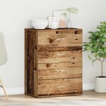 vidaXL Buffet Bois ancien 60 x 39 x 80 cm Bois d'ingénierie