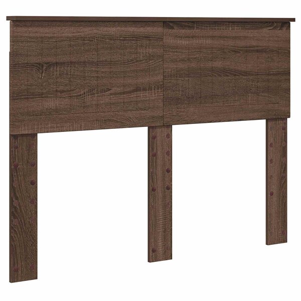 vidaXL Tête de lit Chêne brun 120 cm Bois d'ingénierie