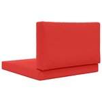 vidaXL Coussin de canapé d'extérieur 2 Pièces Rouge Polyester