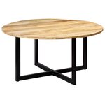 vidaXL Table de salle à manger 150x73 cm Bois de manguier solide