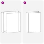 vidaXL Support de parapluie jaune moutarde   28x12x41 cm  Acier