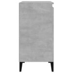 vidaXL Tables de chevet 2 Pièces gris béton 40x35x70 cm bois d'ingénierie