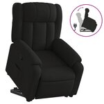 vidaXL Fauteuil inclinable noir tissu