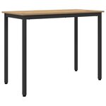 vidaXL table Chêne artisanal 100 x 50 x 76 5 cm