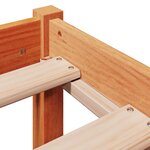 vidaXL Cadre de lit avec tête de lit cire marron 120x190cm bois de pin