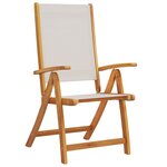 vidaXL Ensemble à manger de jardin 7Pièces bois d'acacia solide textilène