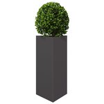 vidaXL Jardinières 2 Pièces noir triangulaire 40x34 5x70 cm acier