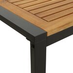 vidaXL Ensemble de salle à manger jardin 5 pièces en bois solide d'acacia et métal
