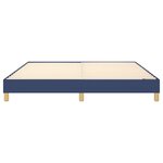 vidaXL Cadre de lit Bleu 160x200 cm Tissu