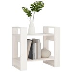 vidaXL Bibliothèque/Séparateur de pièce Blanc 60x35x57 cm Bois de pin