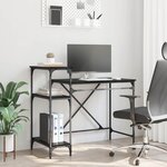 vidaXL Bureau Chêne noir 105 x 50 x 90 cm Bois d'ingénierie
