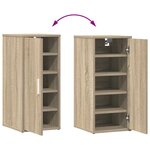 vidaXL Armoire à chaussures Chêne sonoma 32x35x70 cm Aggloméré
