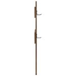 vidaXL Porte-manteau mural avec stockage Chêne fumé 65 x 3 x 100 cm