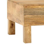 vidaXL Table basse Bois de manguier massif 110x55x35 cm