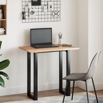 vidaXL Dessus de bureau fini à l'huile 80x50x2 cm bois d'acacia massif