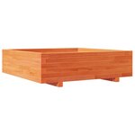 vidaXL Jardinière cire marron 90x90x26 5 cm bois de pin massif