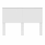 vidaXL Tête de lit avec tête de lit Blanc 140 cm Bois d'ingénierie