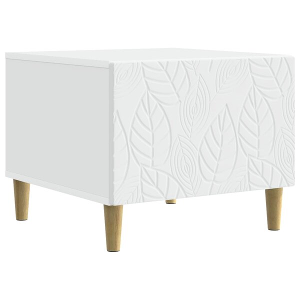 vidaXL Table basse Blanc 50 x 49 x 40 cm Bois d'ingénierie