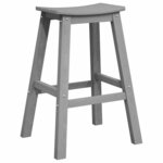 vidaXL Tabourets de bar 6 Pièces en gris clair en HDPE