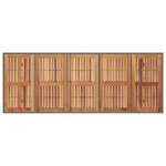 vidaXL Ensemble de salle à manger pour jardin 11 Pièces Gris