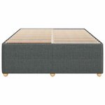 vidaXL Cadre de lit sans matelas gris foncé 160x200 cm tissu