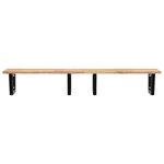 vidaXL Étagère de vasque murale acier et bois massif d'acacia