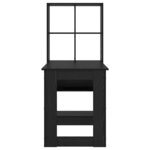 vidaXL Bureau Chêne noir 122 x 67 x 145 cm Bois d'ingénierie