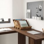 vidaXL Étagère à magazines avec étagère Bois ancien 53 x 40 x 28 5 cm