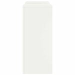 vidaXL Supports pour plantes 2 Pièces Blanc 24 x 24 x 55 cm Acier