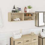 vidaXL Armoire murale de bain chêne sonoma 100x25x30cm bois ingénierie
