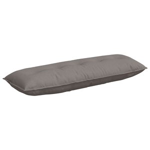 vidaXL Coussin de Dos Taupe 140 x 19 x 50 cm tissu