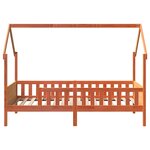 vidaXL Cadre de lit d'enfants forme de maison sans matelas pin