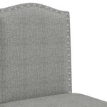 vidaXL Chaises de bar lot de 2 bois massif d'hévéa et tissu